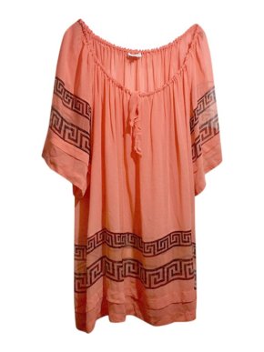 Temperley Coral silk chiffon printed kaftan