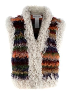 Dior Multicolour shearling gilet