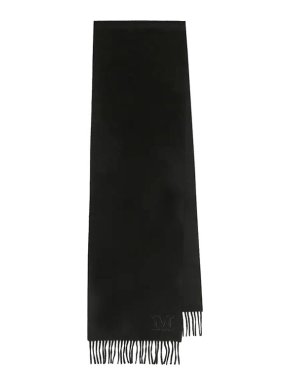 MaxMara Black Cashmere Dalia Scarf