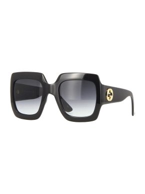 Gucci Black GG Square Sunglasses