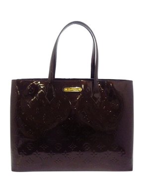 Louis Vuitton Burgundy monogram Vernis leather Wilshire MM bag