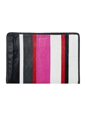 Balenciaga Tricolour leather Bazar clutch bag