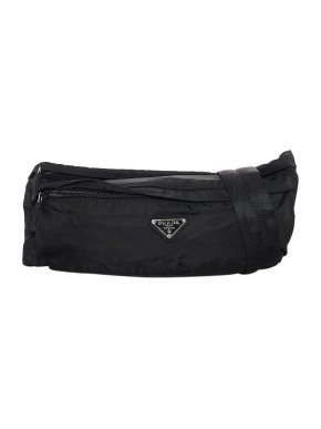 Prada Black nylon Tessuto belt bag