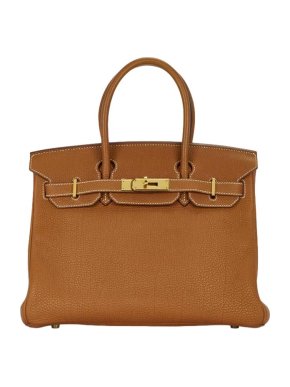 Hermes Gold Togo leather Birkin 30 bag GHW