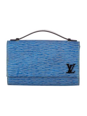 Louis Vuitton Denim Epi leather Clery bag
