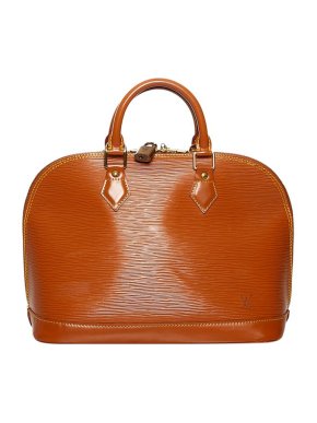 Louis Vuitton Cognac Epi leather Alma PM bag