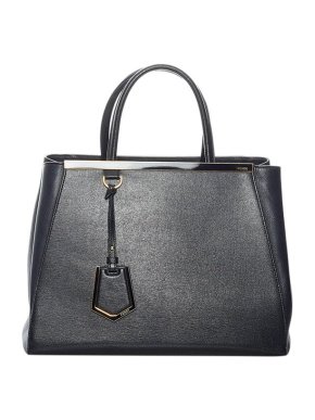 Fendi Black leather 2Jours bag