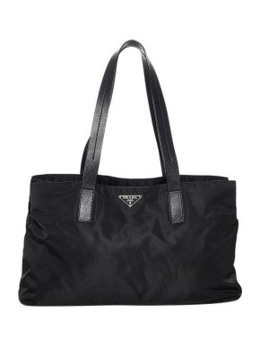 Prada Black nylon Tessuto tote bag