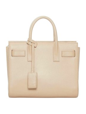 Saint Laurent Nude-beige leather Sac de Jour tote bag