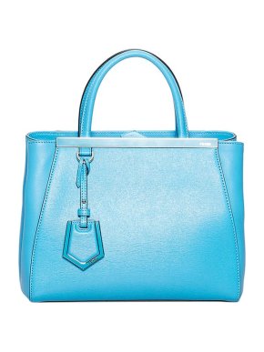 Fendi Blue leather 2Jours bag