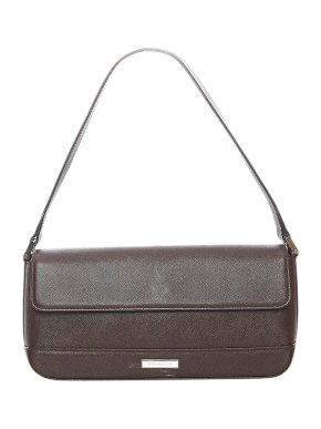 Burberry Vintage brown leather baguette