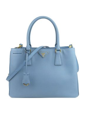 Prada Celestial blue Saffiano leather Galleria bag