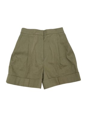 Chanel Khaki cotton tailored shorts