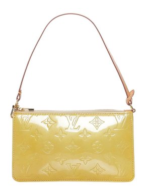Louis Vuitton Yellow Monogram Vernis Lexington Pochette Bag