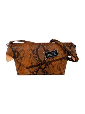 Maison Martin Margiela Python print leather Snatched bag