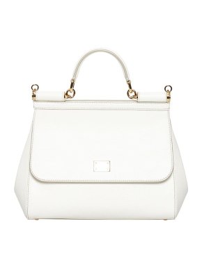 Dolce & Gabbana White leather Miss Sicily bag