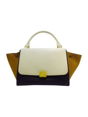 Celine Tricolour leather Trapeze bag