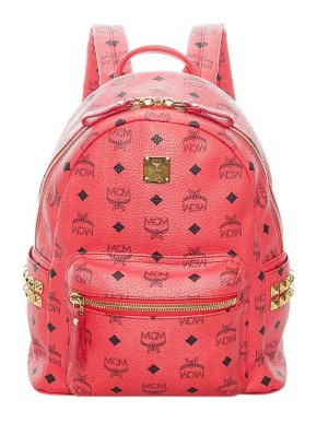 MCM Red Visetos leather Stark backpack