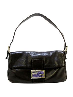 Fendi Vintage black leather Mamma baguette