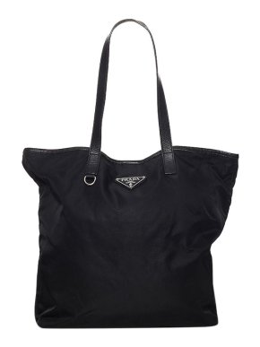 Prada Black nylon Tessuto tote bag