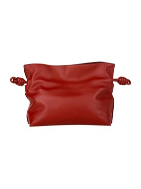 Loewe Burgundy leather small Flamenco Knot bag