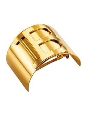 Balmain 18ct gold vermeil B barette
