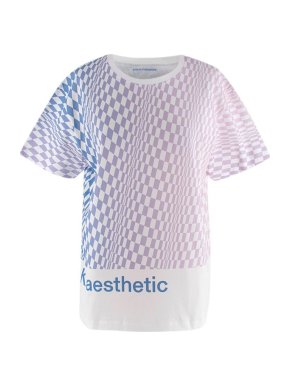Paco Rabanne Kinaesthetic Graphic-Print White Cotton T-shirt
