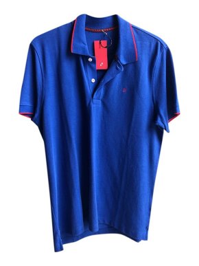 Carolina Herrera Blue Cotton Polo Shirt