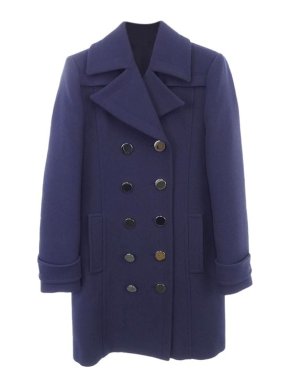 Gucci Vintage blue wool twill Pea coat