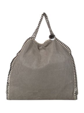 Stella McCartney Grey Shaggy Deer Falabella tote bag