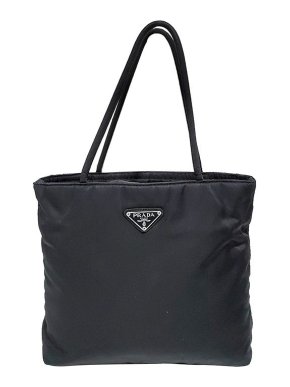 Prada Black nylon Tessuto tote bag
