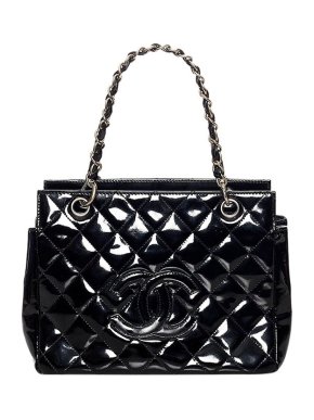 Chanel Black patent leather CC bag