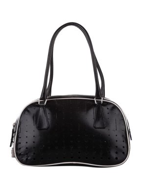 Prada Black perforated leather bag