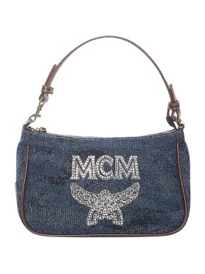 MCM Blue denim Visetos bag