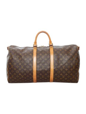 Louis Vuitton Monogram canvas Keepall Bandouliere 55 travel bag