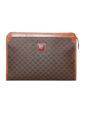 Celine Vintage Macadam PVC clutch bag