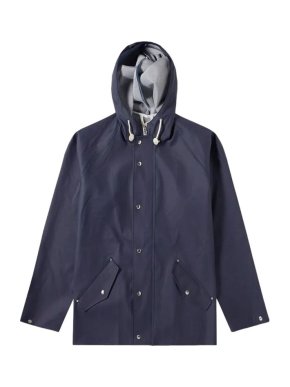 Norse Projects x Elka navy PVC raincoat