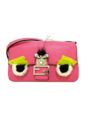 Fendi Pink leather embellished Monster bag