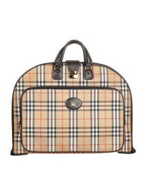 Burberry Vintage Haymarket check canvas garment bag