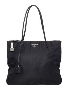 Prada Black nylon Tessuto tote bag