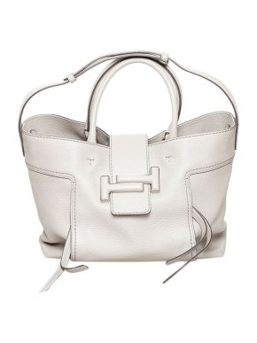 Tod's Ivory leather Dot tote bag