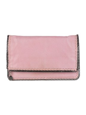 Stella McCartney Pink Shaggy Deer Falabella clutch bag