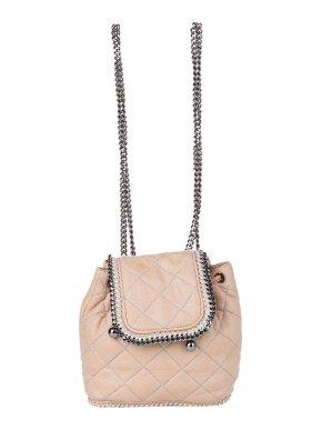 Stella McCartney Pink Shaggy Deer quilted Falabella backpack