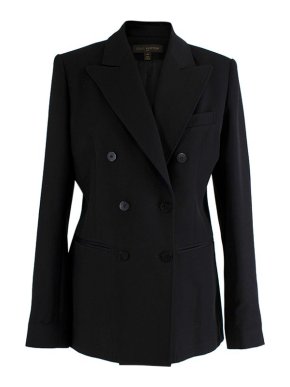 Louis Vuitton Black Double Breasted Tailored Jacket
