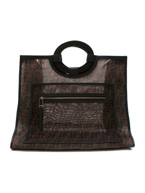Fendi FF mesh Runaway shopping tote bag