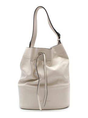 Celine White leather Seau bucket bag