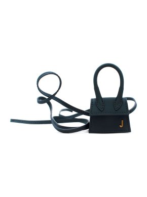 Jacquemus Navy leather Le Petit Chiquito micro bag