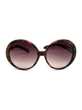 Miu Miu Havana Brown Tortoise Shell Round Sunglasses