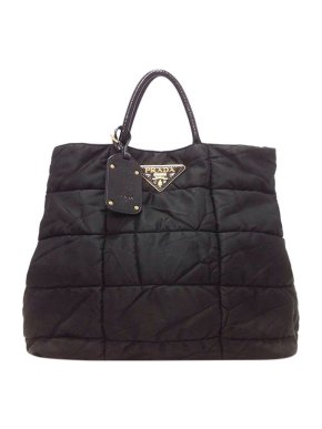 Prada Black nylon Tessuto Impunto tote bag