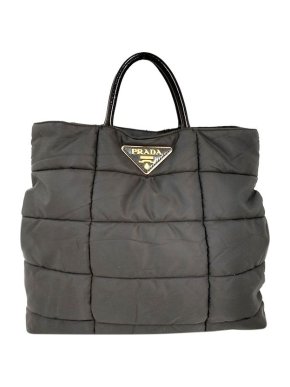 Prada Black nylon Tessuto Impunto tote bag